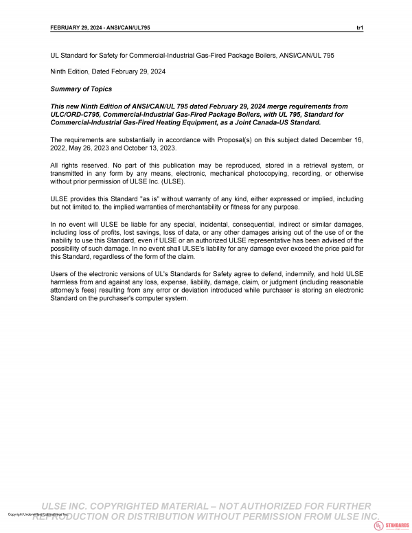 UL 795 PDF UL 795 PDF